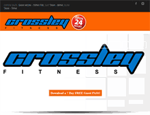 Tablet Screenshot of crossleyfitness.com